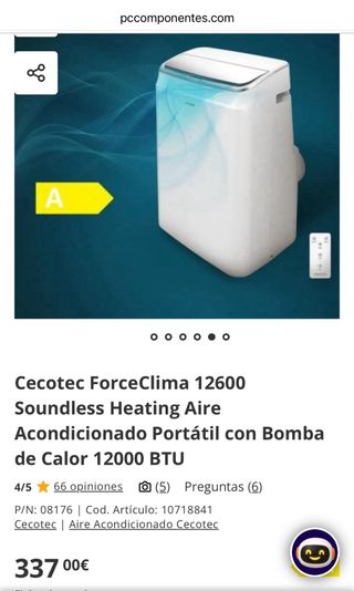 Aire Acondicionado Portátil Cecotec