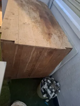 Carrito rústico de madera