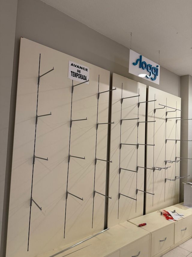 Estanterías Modulares Beige y Plata