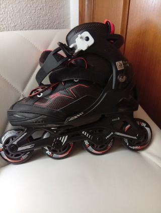 Patines Oxelo Negros y Rojos