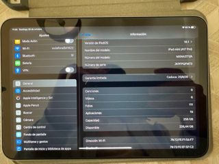 iPad mini 7 A17pro 256 GB WiFi con caja y factura