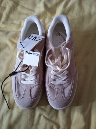 Zapatillas Zara Mujer Beige
