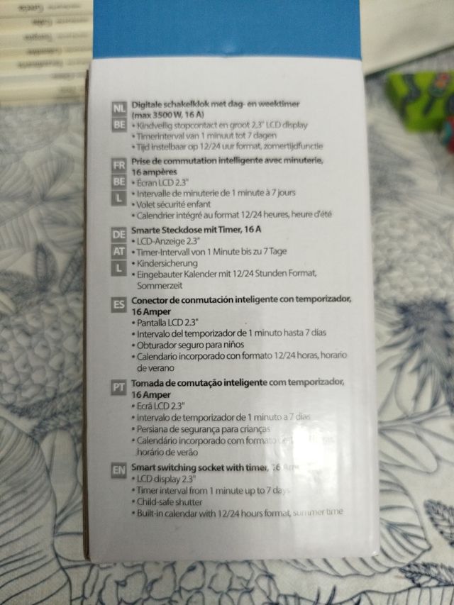 Enchufe Temporizador Inteligente Zeeman