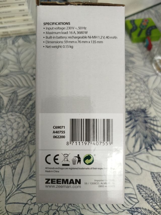 Enchufe Temporizador Inteligente Zeeman