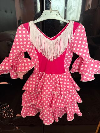 Vestido Flamenca Gitana Niña Lunares