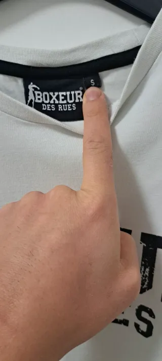 T-shirt Boxeur Des Rues bianca slim