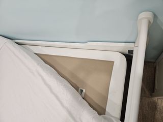 Cama individual madera blanca 90cm con cajones