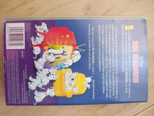 Película VHS 101 Dálmatas Disney Clásicos