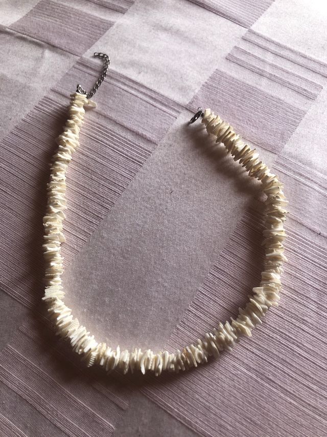 Collana unisex conchiglie bianche