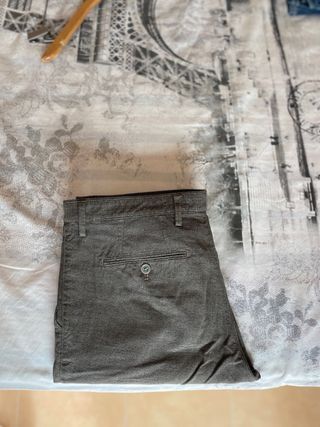 Pantalón Massimo Dutti Príncipe de Gales Marrón