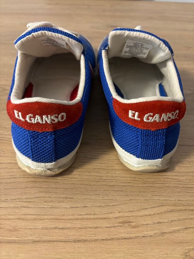 Zapatillas El Ganso Azul y Rojo