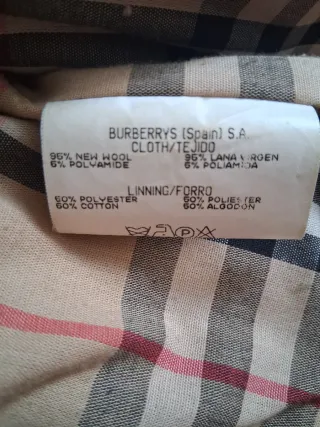 Chaleco Burberrys verde y beige