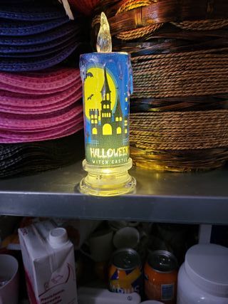 Vela Halloween Castillo Bruja