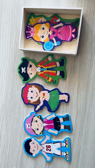 Juego de Puzzles de Madera Figuras