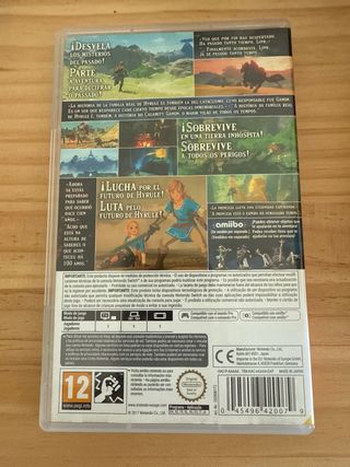 Zelda Breath of the Wild Nintendo Switch sin usar