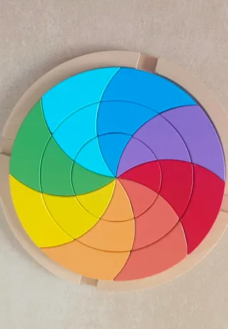 Puzzle Arcoíris Montessori