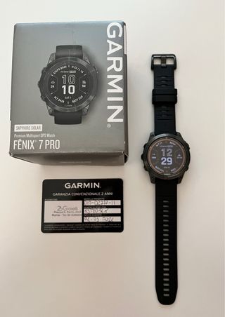 Garmin Fenix 7 Pro Sapphire Solar Nero