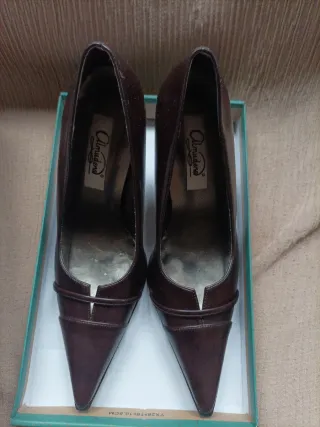 Zapatos de tacón Almudena piel marrón