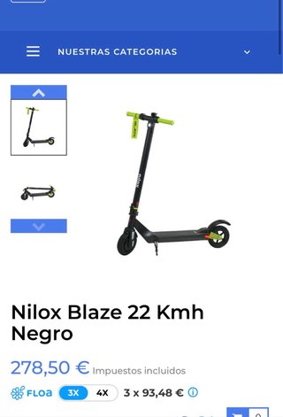 Patinete Eléctrico Nilox Blaze