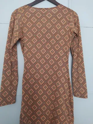 Vestido fruncido retro Lingam Talla L