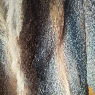 Abrigo de piel de zorro