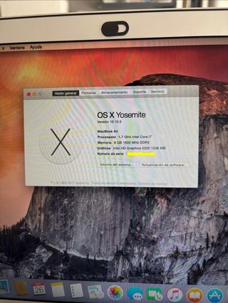 MacBook Air 13” i7 500GB Plata