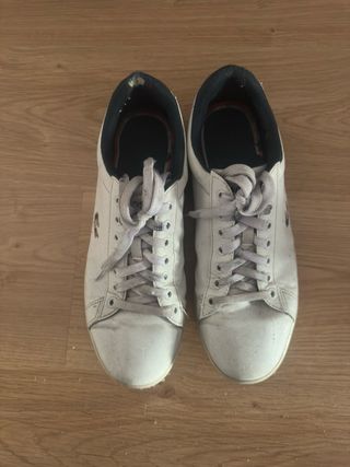 Zapatillas Lacoste Blancas y Azul Marino