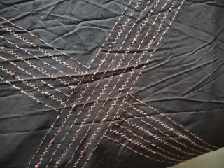 Funda Nórdica Zara Home 1.35 Marrón y Naranja