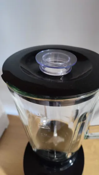Batidora Vaso Cristal Negra