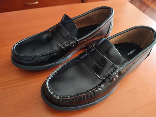 Mocasines niño FOSCO piel negro T.36