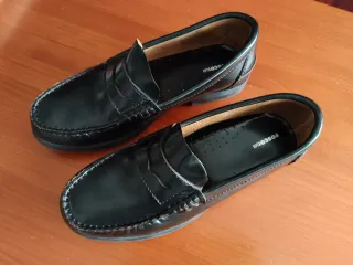 Mocasines niño FOSCO piel negro T.36