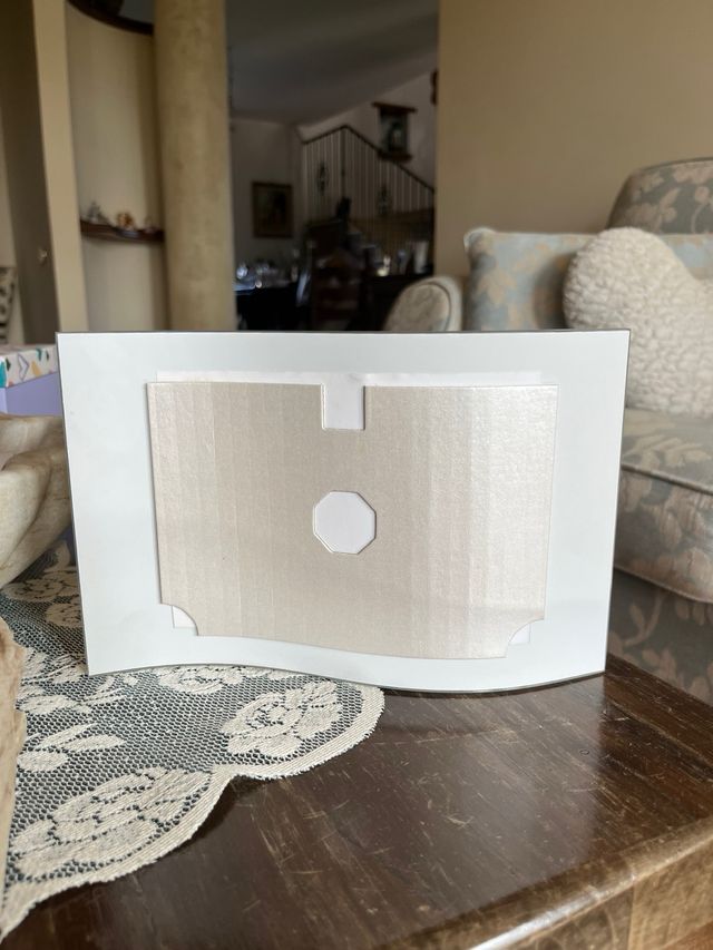 Cornice Pignatelli Argento Vetro Ondulata 25x15