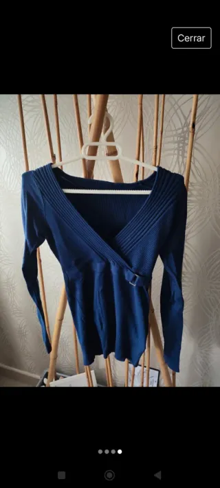 Jersey manga larga azul Clockhouse talla XS