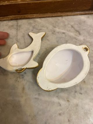 Coccinella sole Delfino Ceramica Decorazione muro