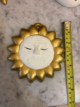 Coccinella sole Delfino Ceramica Decorazione muro