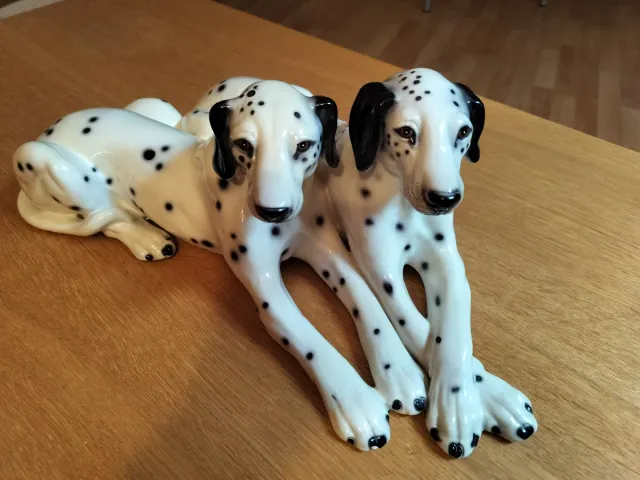 Figura Dálmatas Porcelana
