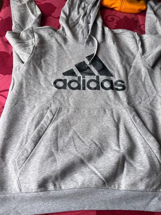 Sudadera Adidas Hombre Gris