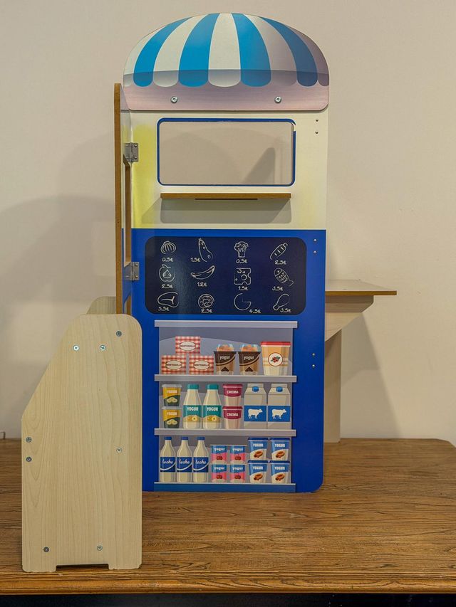 Supermercado de madera para niños