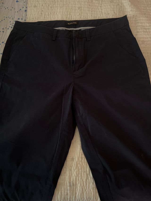 Pantalón Massimo Dutti Azul Marino