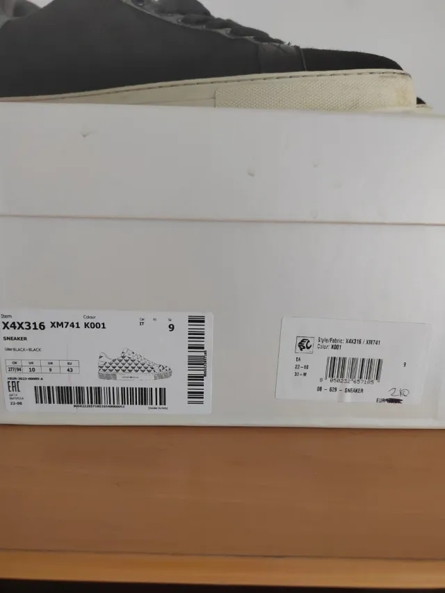 Zapatillas Emporio Armani Negras Talla 43