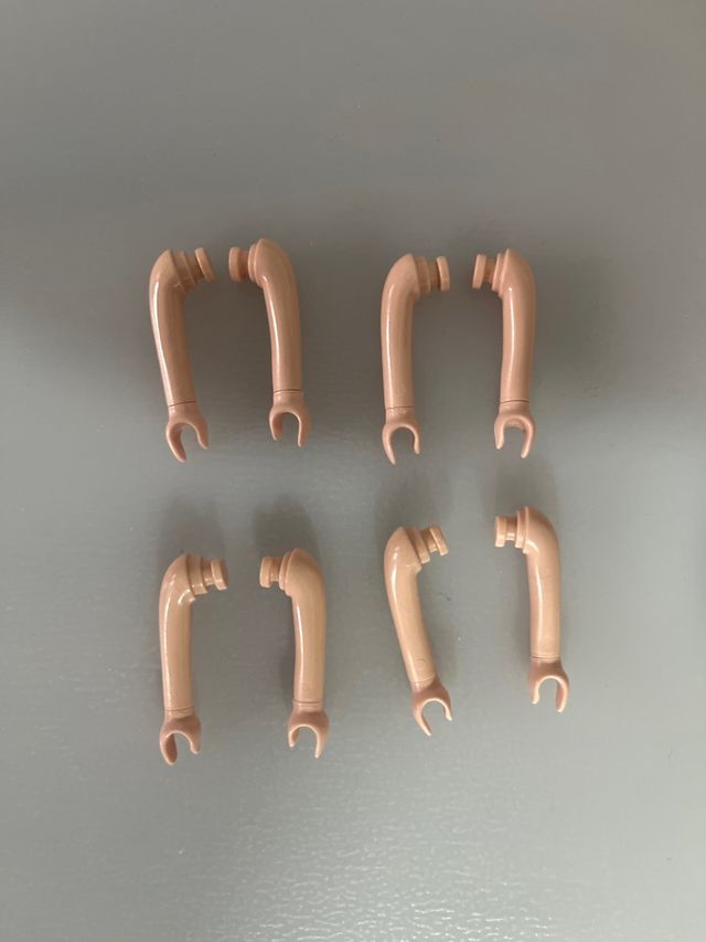 8 Brazos Playmobil Blanco Pálido