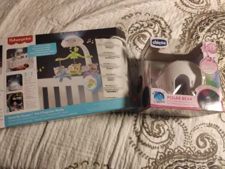 Móvil proyector Chicco Oso Rosa