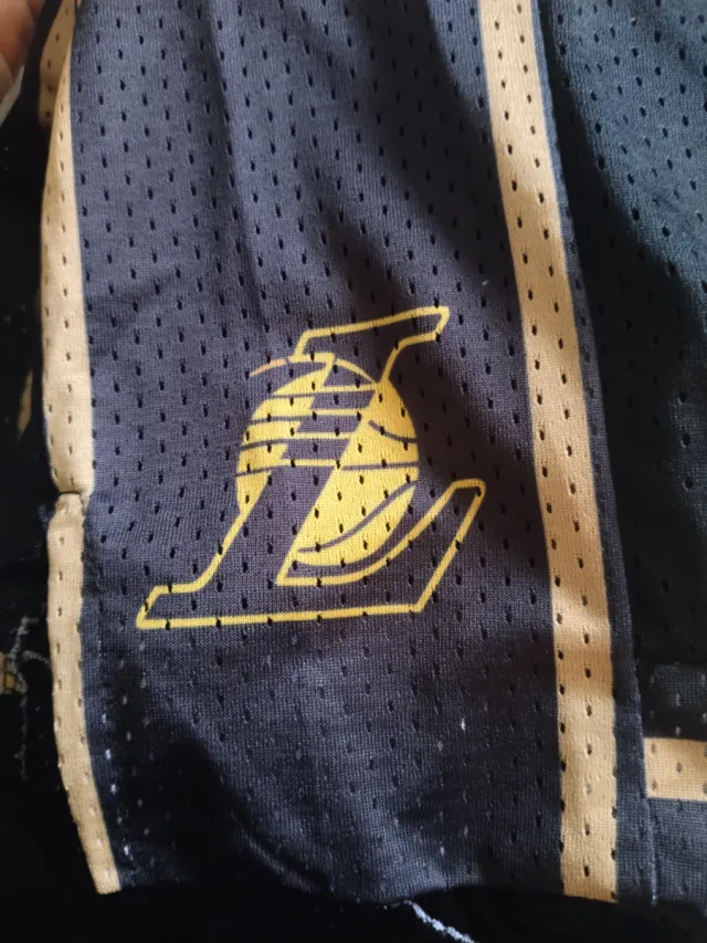 Pantalón corto baloncesto Nike Lakers Negro