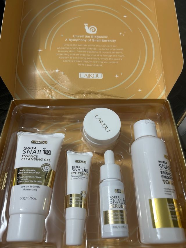 Lotto di 5 prodotti LAIKOU Snail Skincare