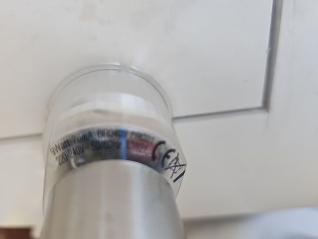 CHOLLO: Lámpara de techo halógena de acero