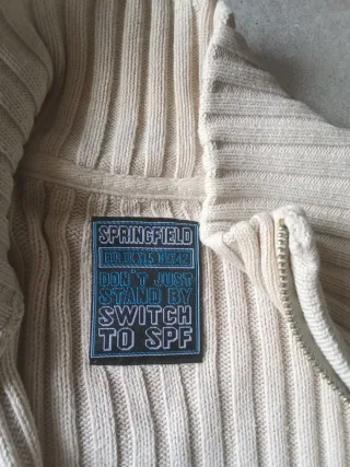 Rebeca Springfield Hombre Beige Cremallera