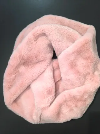 Bufanda/Cuello pelo rosa