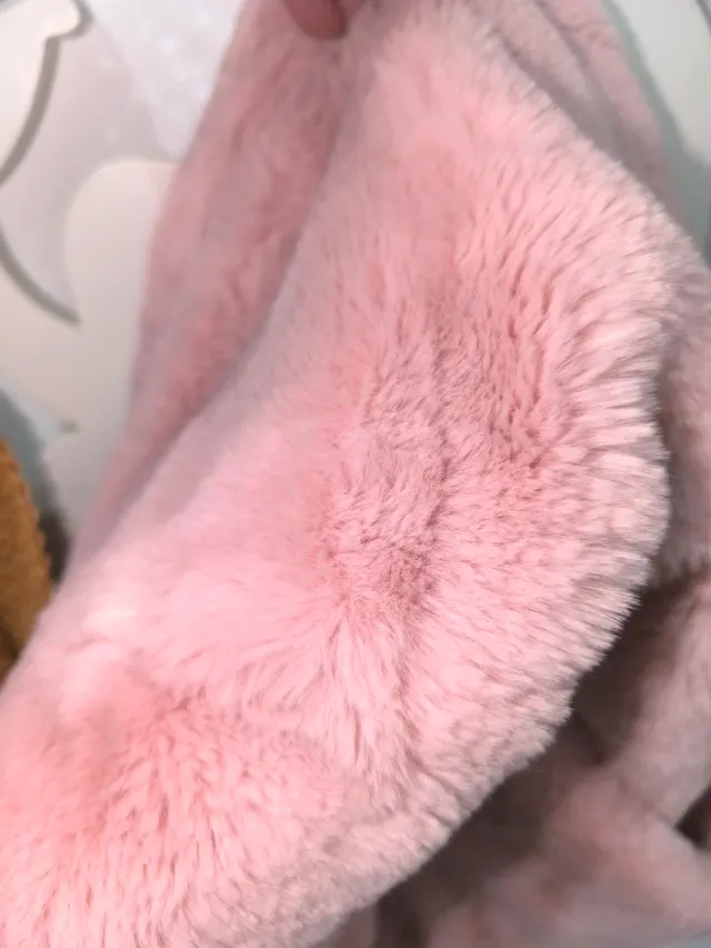 Bufanda/Cuello pelo rosa