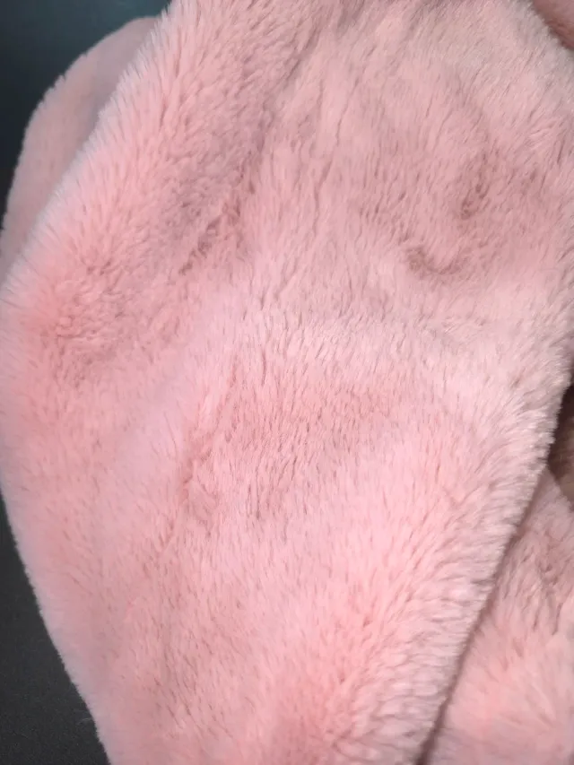 Bufanda/Cuello pelo rosa