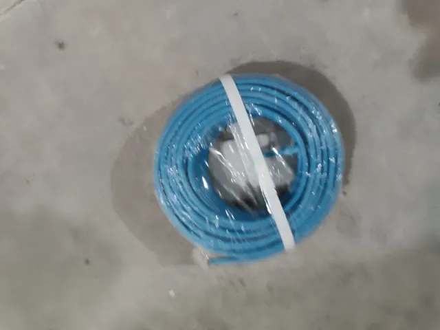 Rollo cable flexible azul 20m 1x4mm